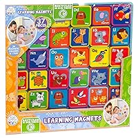 Boley Roo Crew: Learning Magnets - 37 Pieces - Animal & Alphabet Learning, ABC, Toddler & Kids Educational Toy, Preschool Ages 2+