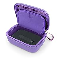 CASEMATIX 4G WiFi Hotspot Carrying Case Compatible with Verizon Jetpack MiFi 8800L 4G Mobile Hotspot, Netgear Unite 4G LTE Mobile WiFi Hotspot and More, Purple Travel Case Only