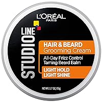 Hair Care Studio Line Beard and Hair Cream, 1.7 Ounce L'Oreal Paris Hair Care Studio Line Beard and Hair Cream, 1.7 Ounce