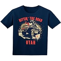 JH DESIGN GROUP Young Boys Hitting The Road State T-Shirts Sizes 9M-18M & 2T-4T
