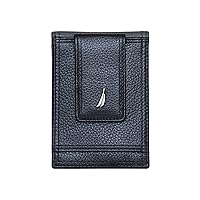 Nautica Men's Genuine Leather Front Pocket RFID Wallet (Available in Smooth or Pebble Grain)