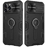 Nillkin CamShield Armor Case Compatible with iPhone 13 Pro Case, [Built in Kickstand & Camera Lens Protector] Shockproof Back Bumper Hybrid Cover Phone Case for Phone 13 Pro 6.1'' Space Black