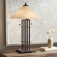 Franklin Iron Works Metro Collection Planes 'n' Posts Mission Rustic Accent Table Lamp 23.5