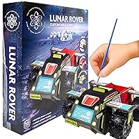 The Young Scientists Club Lunar Rover, Custom Build & Paint Models of NASA Space Explorers, Wooden 3D Puzzle, Science Kit, STEAM Craft Kits for Kids, Space Toys for Kids 8-10