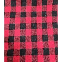 Newcastle Fabrics Yarn Dyed Flannel, Red/Black