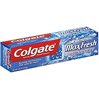 Colgate Max Fresh Toothpaste with Mini Breath Strips, 6 Ounces (Pack of 4)