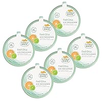 Citrus Magic Odor Absorbing Solid Air Freshener Fresh Citrus, 8-Ounce, 8 Ounce (Pack of 6), 6 Count