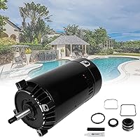 Swimming Pool Pump Motor and Seal Replacement Kit UST1152 Pool Pump Motor 1 1/2 HP Up-Rated 56J Frame Compatible with Hayward Super | Max-Flow | Northstar Jacuzzi Magnum Pumps