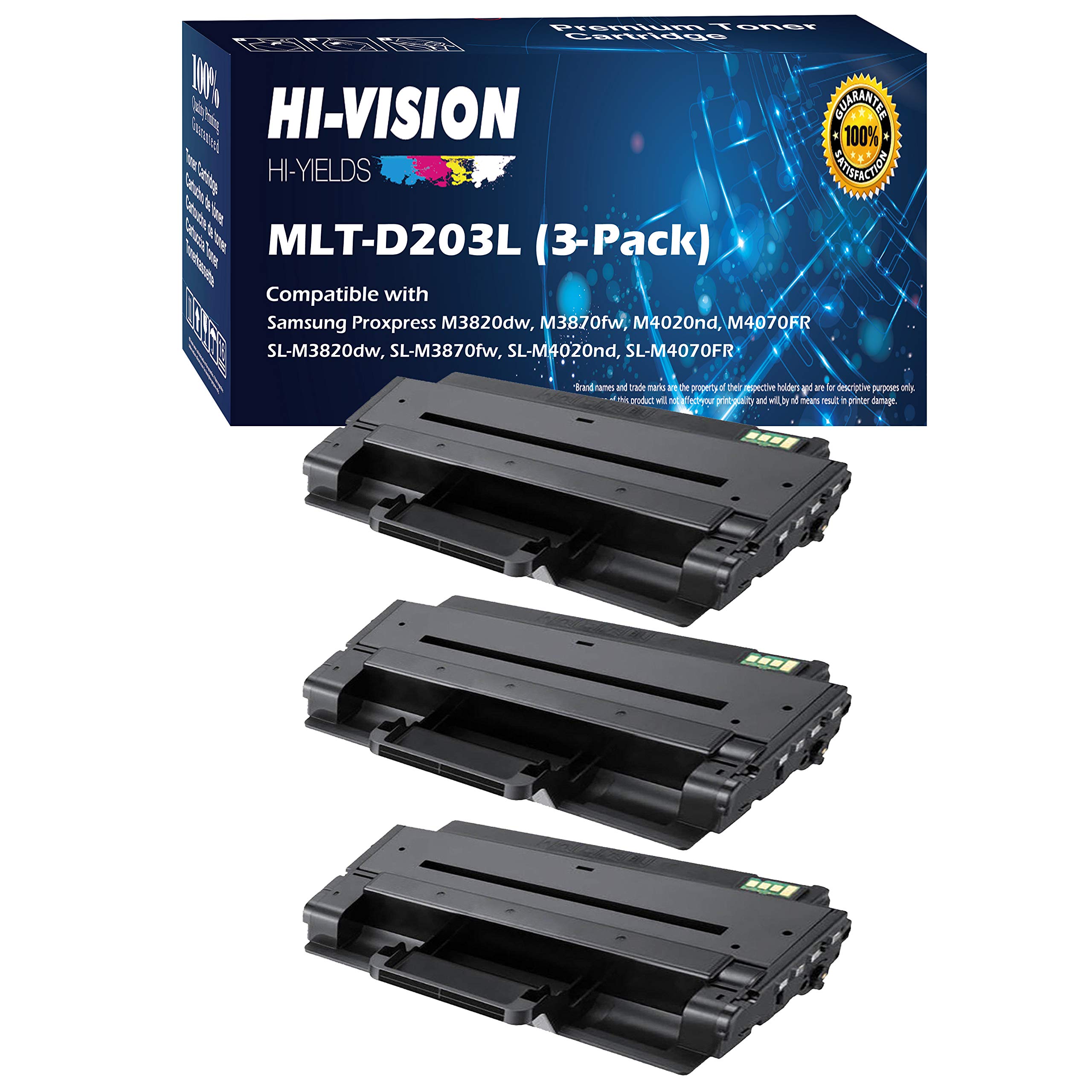 HI-Vision Compatible MLT-D203L / XAA High Yield Laser Toner Cartridge MLTD203L D203L for Samsung ProXpress M3320ND M3370FD SL-M3820DW M3870FW M4020...