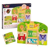Battat Education – Montessori Busy Board – Toddler Busy Board – Lock and Key Toy – Activity Board – 3 Years + – Knock-Knock Who’s Inside?