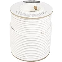 Amazon Basics 14-Gauge Audio Speaker Wire Cable - 99.9% Oxygen-Free Copper, 200 Feet, White