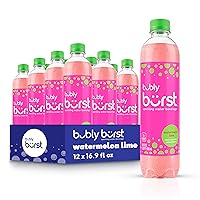 bubly burst, Watermelon Lime, 16.9 FL Oz Bottles (Pack of 12)