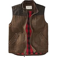Legendary Whitetails Men's Tough as Buck Vest, Work Flannel Lined Hunting Outerwear, Casual Western Insulated Zip Up