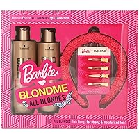 BlondMe® x BARBIE™ Home Spa Collection – All Blondes Kit - Nourishing and Hydrating Treatment for Shiny Hair – Moisturizing Shampoo for Normal to Coarse Color Treated and Natural Blonde Hair