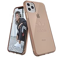ADIDAS iPhone 11 Pro Max Rose Gold Col. Originals Big Logo Transparent iPhone Case, Impact-Resistant, Clear Phone Case, Protective Case for Cell Phone