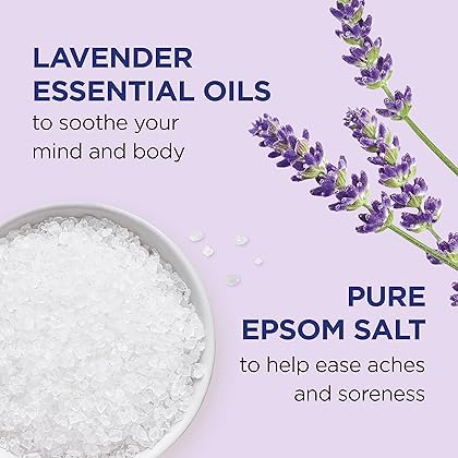 Dr Teal's Pure Epsom Salt, Soothe & Sleep with Lavender, 3 lb (Pack of 4) (Packaging May Vary)