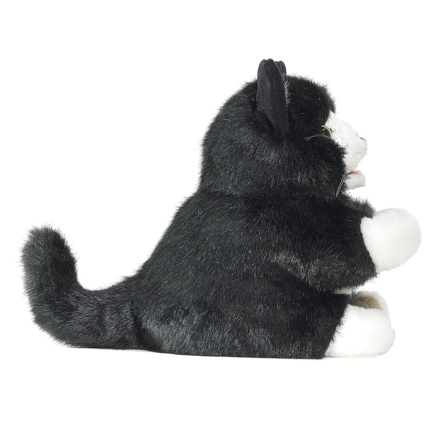 Folkmanis Tuxedo Kitten Hand Puppet, Black; White
