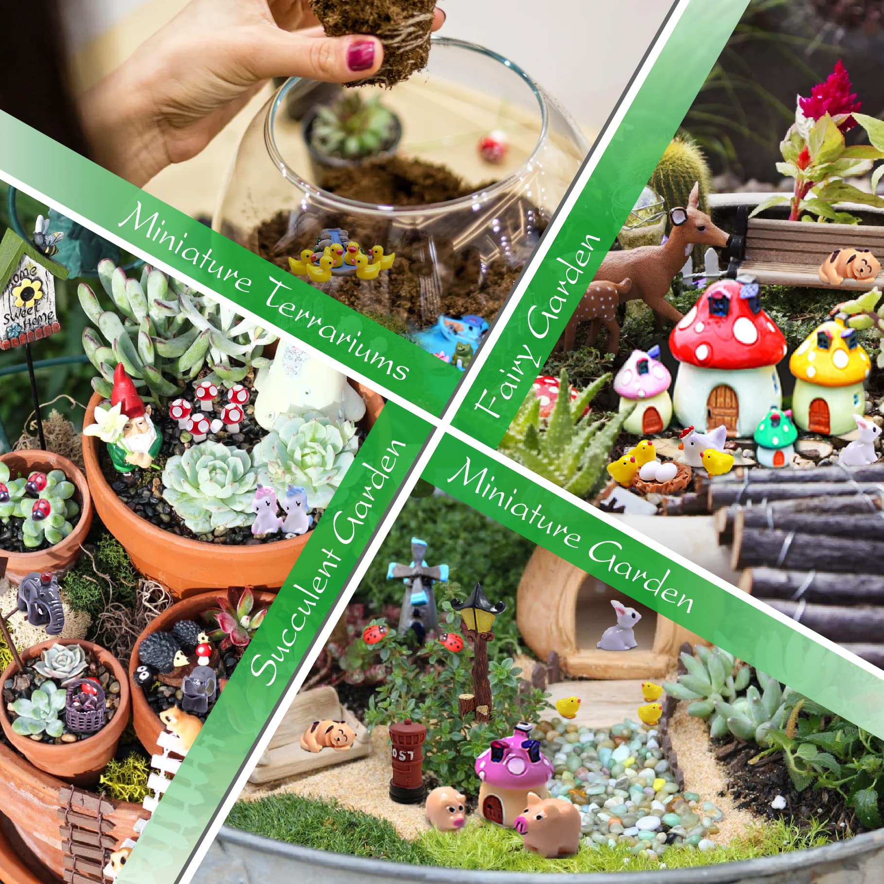 Mua Dracarys Selected 100 Pieces Fairy Garden Accessories, Fairy Garden  Kit, Fairy Garden Animals, Miniature Figurines, Micro Landscape Ornaments  Kit, Garden DIY Kit, Environmental Resin trên Amazon Mỹ chính hãng 2023 |  Fado