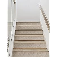 Canvas Look Peel and Stick Stair Riser Strips (6 Pack - 48