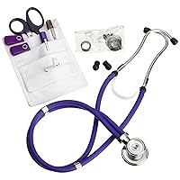 ADC 117-641VQ Nurse Combo Plus Pocket Pal/Sprague Stethoscope Kit, Purple