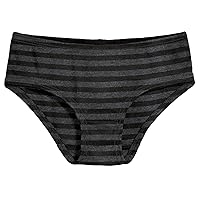 City Threads Girls' Striped Briefs Underwear Panties in 100% Cotton - For Sensitive Skin Made in USA