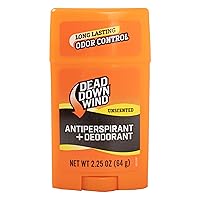Men’s Antiperspirant Deodorant Stick | 2.25 Ounce | Unscented, Long Lasting, Chemical & Organic Odor Eliminator, Safe for Sensitive Skin | Hunting Accessories