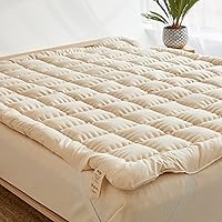 Wow 100% Organic Merino Wool Pillow Top Mattress Topper 2