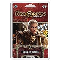 The Lord of the Rings The Card Game Elves of Lorien STARTER DECK - Cooperative Adventure Game, Strategy Game, Ages 14+, 1-4 Players, 30-120 Min Playtime, Made by Fantasy Flight Games
