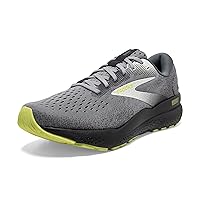 Brooks Men’s Ghost 16 Neutral Running Shoe - Primer/Grey/Lime - 9.5 Medium