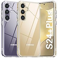 Oneagle for Samsung Galaxy S24 Plus Case Clear,[30X Anti-Yellowing] Galaxy S24+ Plus Phone Case with Hard Back & Soft Edge,[15FT Mil-Grade Protection][Built-in 4 Airbags] Shockproof Case for S24 Plus