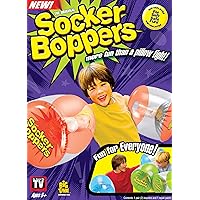 Socker Boppers Inflatable Boxing Pillows - One Pair Boppers – Clear, Box and Bop, Durable Vinyl, Active Outlet That aids in Agility, Balance and Coordination, Safe Fun Indoor or Out, Great Gift