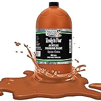 Pouring Masters Spice Cake Acrylic Ready to Pour Pouring Paint - Premium 64-Ounce Pre-Mixed Water-Based - For Canvas, Wood, Paper, Crafts, Tile, Rocks and more