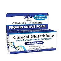 Terry Naturally Clinical Glutathione - 300 mg L-Glutathione - Stable Glutathione Supplement, Antioxidant - 60 Slow-Melt Tablets (30 Servings)