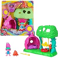 Fisher-Price Imaginext DreamWorks Trolls Preschool Toys Flower Fun Campsite Playset with Poppy Figure for Pretend Play Ages 3+ Years
