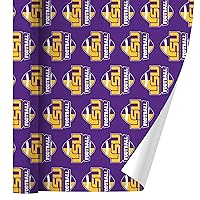 GRAPHICS & MORE LSU Football Gift Wrap Wrapping Paper Rolls