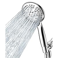 Shower Head with Handheld, 6 Spray Settings High Pressure Hand Held Shower Head, 4.3