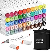 Ohuhu Alcohol Brush Markers 168-color Art Marker Set Double Tipped Alcohol-based  Markers for Artist Adults Coloring Illustration- Brush & Chisel -w/ 1 Alcohol  Marker Blender- Honolulu - Refillable Ink