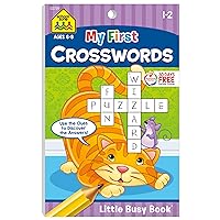 School Zone - My First Crosswords Workbook - Ages 6 to 8, 1st to 2nd Grade, Activity Pad, Word Puzzles, Word Search, Vocabulary, Spelling, and More (School Zone Little Busy Book™ Series) School Zone - My First Crosswords Workbook - Ages 6 to 8, 1st to 2nd Grade, Activity Pad, Word Puzzles, Word Search, Vocabulary, Spelling, and More (School Zone Little Busy Book™ Series) Paperback
