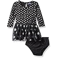 Limited Too Baby Girls' Long Sleeve Hearts and Dots Knit Dress