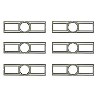 OHLECTRIC Recessed LED Light Plate - Slim Light Kit Bracket - New Construction Light Mounting Plate with Notches - Steel, Pack of 6 (26