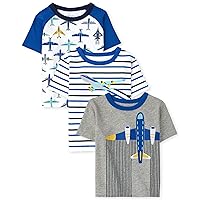 The Children's Place Baby Boys' and Toddler Short Sleeve Knit T-Shirts