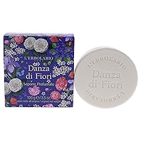 Dance Of Flowers Perfumed Bar Soap - Enriched With All Natural Ingredients And Aromatic Fragrances - Cleanses And Moisturizes Skin - Long Lasting And Creates A Rich, Creamy Lather - 3.5 Oz