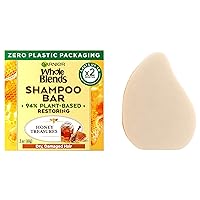 Whole Blends Restoring Shampoo Bar for Dry, Damaged Hair, Honey Treasures, 2 Oz, 1 Count (Packaging May Vary)