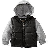 iXtreme Baby Boys' Twofer Solid Puffer Jacket