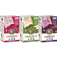 Nature's Path Organic Frosted Toaster Pastries Variety Pack Flavors (3 Boxes - 6 Count Per Box), Made with Real Fruit - Cherry Pomegranate, Granny's Apple Pie, Wildberry Acai