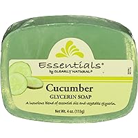 Clearly Natural Glycerine Soap Bar, Cucumber, 4 Ounce
