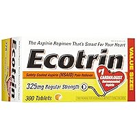 Ecotrin Regular Strength Safety Coated Aspirin | Arthritis Pain | 300 Tablets