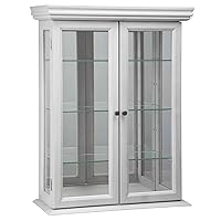 Design Toscano Country Tuscan Wall Curio Display and Storage Cabinet, 20 Inches Wide, 7 Inches Deep, 26 Inches High, Lily White