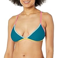 Body Glove Women's Standard Evelyn Fixed Triangle Bikini Top Swimsuit with Adjustable 2-Way Back Detail