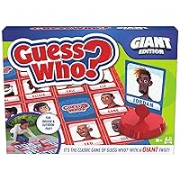 Guess Who? Giant Edition Game for Kids | Family Board Game | Indoor/Outdoor Games | Kids Games with Big Boards, Cards, Spinner, for Kids Ages 8 and up